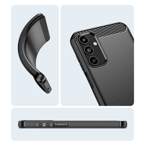 PANDACO Black Brushed Metal Case for Samsung Galaxy A15