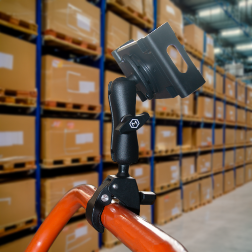 Mighty Mount Quick Connect Handlebar iPad & Tablet Holder for Heavy Equipment and Industrial Use