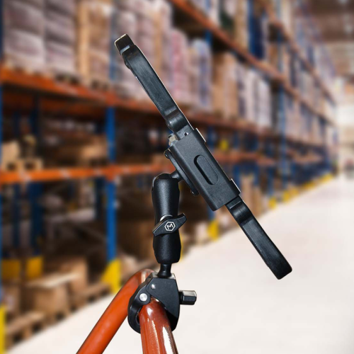 Mighty Mount Quick Connect Handlebar iPad & Tablet Holder for Heavy Equipment and Industrial Use