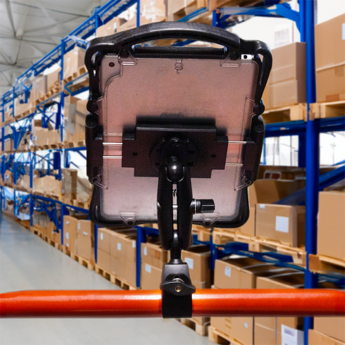 Mighty Mount Quick Connect Handlebar iPad & Tablet Holder for Heavy Equipment and Industrial Use