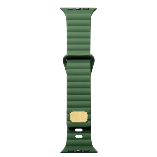 WORRYFREE GADGETS Wfg Silicone Band for Apple Watch - 42/44/45MM - Dark Green