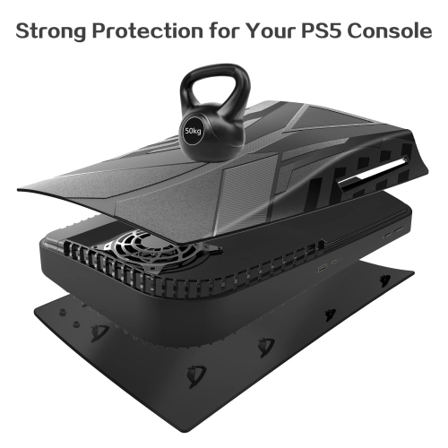 PS5 plaques d'accessoires pour PS5, PS5 plaques de couverture avec panneaux rigides pour console PS5, façade de rechange pour PlayStation 5 édition