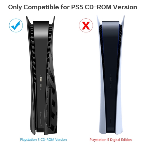 PS5 plaques d'accessoires pour PS5, PS5 plaques de couverture avec panneaux rigides pour console PS5, façade de rechange pour PlayStation 5 édition