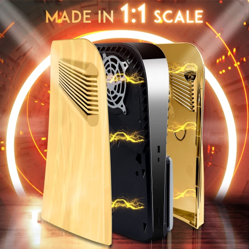 PS5 Plates Disc Edition, PS5 Face Plates with Cooling Vents, Anti-Scratch Dustproof Protective PS5 Cover, Premium ABS Replacement Shell for PS5 Disc