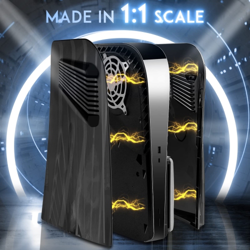 Cover Plates for Console Disc Edition, Accessories Face Plates Side Shell with Cooling Fan Vents, Hard Shockproof Protective Custom Dust Skin Covers