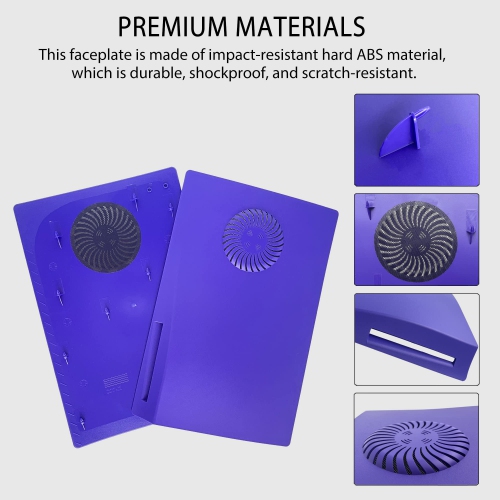 PS5 façade avec bande lumineuse RVB et filtre à poussière pour évents de refroidissement effets LED Light Ring console Cover pour PlayStation 5 Disc