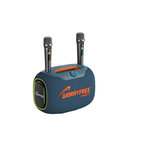 WFG Party Box-Wireless 120W Portable Bluetooth Speaker Karaoke with Two Microphones - Black