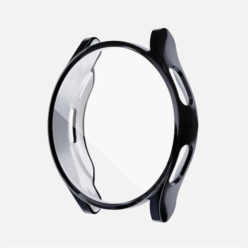 Étui robuste à 360° avec protecteur d'écran en verre trempé pour Samsung Galaxy Watch 6, 44&nbsp;mm, noir
