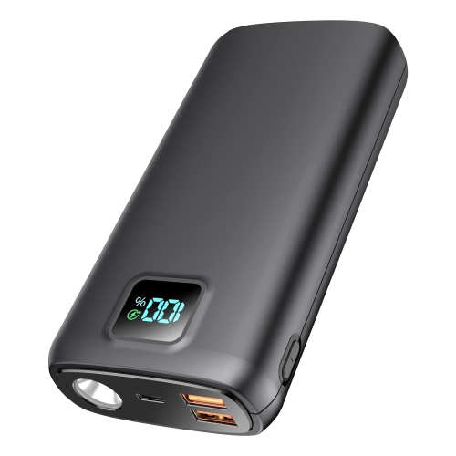 40000mAh Power Bank with PD 30W and QC 4.0 Quick Charging, LED Display, Built-in Flashlight, 2 USB & 1 Type-C Output