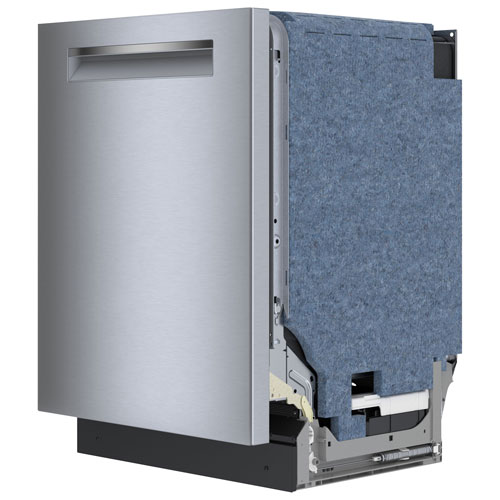 Lave-vaisselle encastrable 24 po 38 dB, cuve inox et 3e panier série 500 de Bosch - Inox