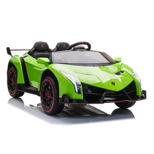 2024 Lamborghini Veneno 24V Ride On Cars 4x4 Upgraded Leather Seats Rubber Tires with Remote Control