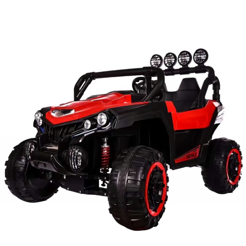 Super Shock 24V UTV 4x4 Kids Ride-On 2-Seater Car, Upgraded Rubber Tires, Leather Seats With Remote Control