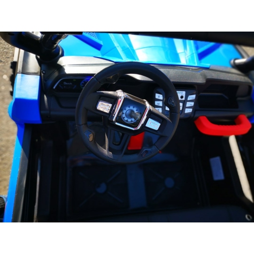 Super Shock 24V UTV 4x4 Kids Ride-On 2-Seater Car, Upgraded Rubber Tires, Leather Seats With Remote Control