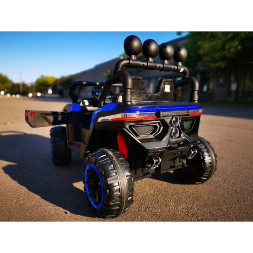 Super Shock 24V UTV 4x4 Kids Ride-On 2-Seater Car, Upgraded Rubber Tires, Leather Seats With Remote Control