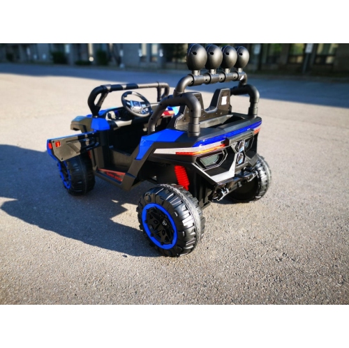 Super Shock 24V UTV 4x4 Kids Ride-On 2-Seater Car, Upgraded Rubber Tires, Leather Seats With Remote Control