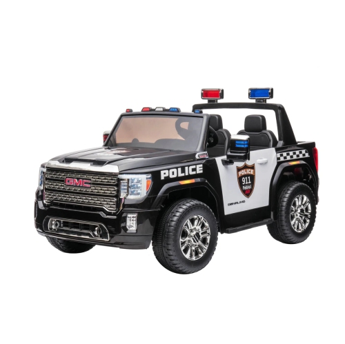 KINGTOYS  2024 24V Gmc Sierra Denali 2 Seater Kids Ride On Police Truck