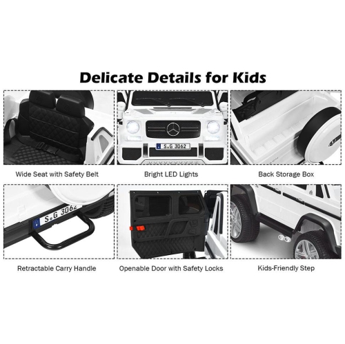 2024 Licensed 12V Mercedes Maybach G650s 4WD Ride On 1 Seater Truck RC