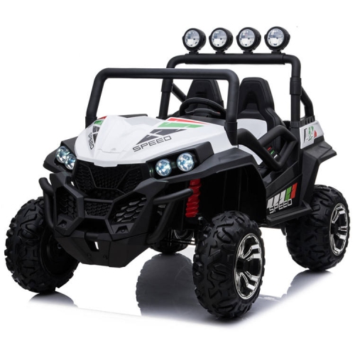 KINGTOYS  2024 Spade Dune Buggy 24V Battery & 4X4 Leather Seat & Rubber Tires Bluetooth Speaker - 3 Colors