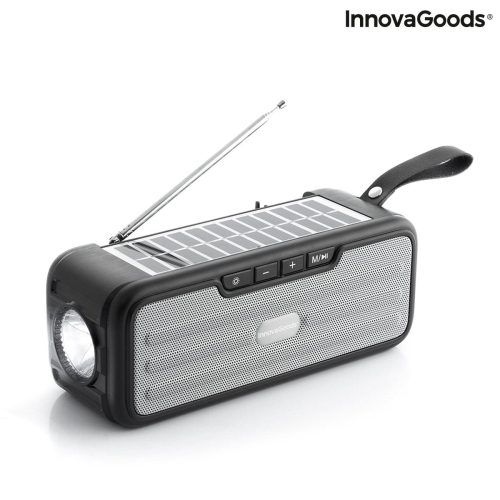 INNOVAGOODS  : Wireless Speaker With Solar Charging And Led Torch Sunker