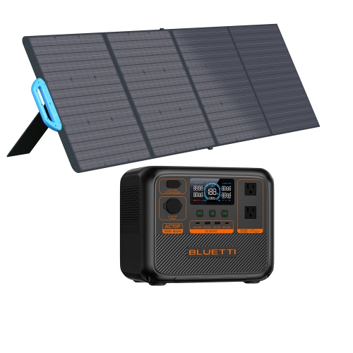 BLUETTI  Ac70P 1000W 864Wh Lifepo4 Portable Solar Generator With Pv200 Solar Panel