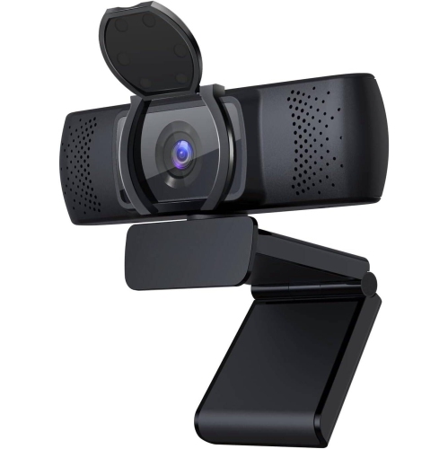 Webcam for PC, Web Camera with Microphone, Full HD 1080p/30fps Video Calling, 90° Wide View for Desktop/Laptop/Mac, Works with Skype, Zoom, WebEx,