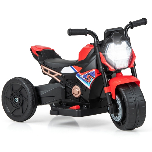 Gymax 2-in-1 Kids Electric Motorcycle w/ Detachable Training Wheels Headlight & Horn