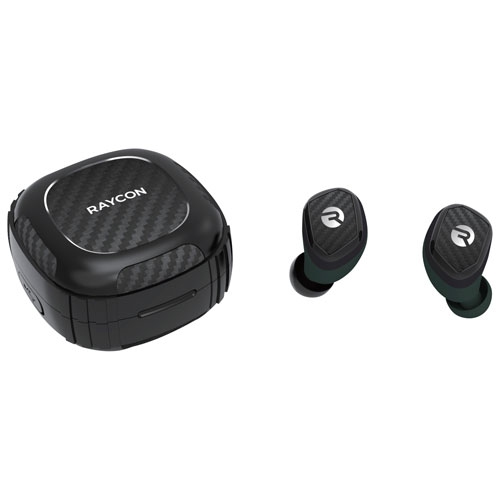 RAYCON  - Impact In-Ear Noise Cancelling True Wireless Earbuds - Carbon Fiber In Black