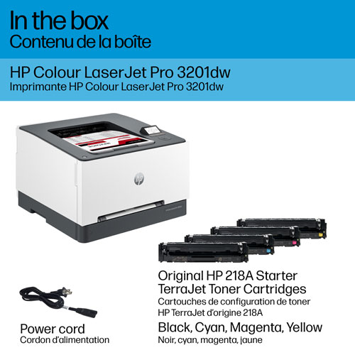 Imprimante laser couleur sans fil LaserJet Pro 3201dw de HP