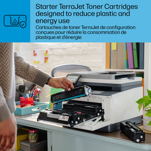 Imprimante à jet d'encre tout-en-un sans fil couleur LaserJet Pro 3301fdw de HP