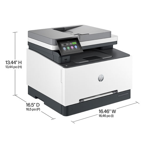 Imprimante à jet d'encre tout-en-un sans fil couleur LaserJet Pro 3301fdw de HP