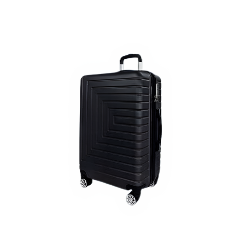 Valise cabine extensible légère 28&nbsp;po ABS+PC de TRAVLR, roulettes doubles, verrou TSA - Noir.