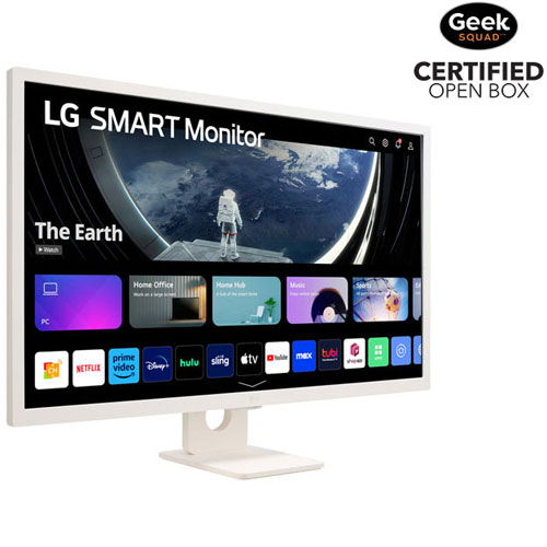 Open Box - LG Smart Monitor 32" FHD 60Hz IPS Monitor - White