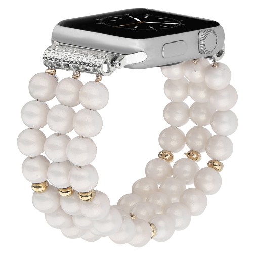 WFG Handmade Beaded Pearl Band for Apple Watch - 42/44/45mm - Pink