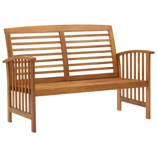 vidaXL 3 Piece Patio Lounge Set Solid Acacia Wood