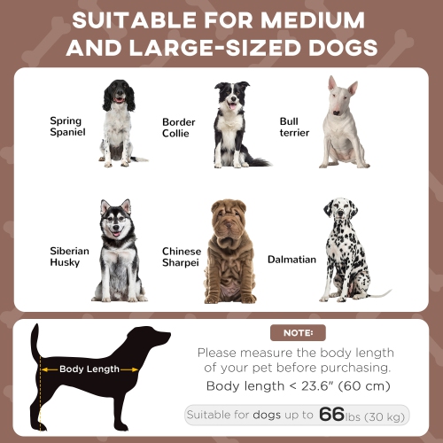 PawHut Elevated Dog Bed with Canopy, Cooling Dog Cot Bed for Camping, Portable Raised Pet Cot with Washable Breathable Mesh, for Indoor Outdoor, M &