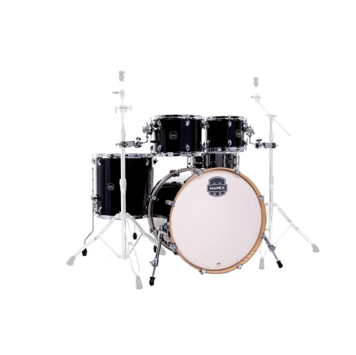 Mapex Limited Edition Armory 5-Piece Shell Pack - Piano Black