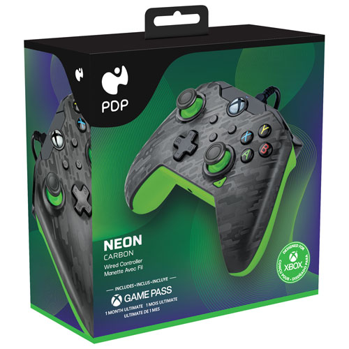 Image 7 of 7.. PDP Wired Controller for Xbox Series X|S / Xbox One / PC - Neon Carbon