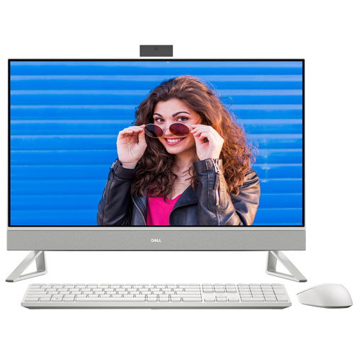 Ordinateur de bureau tout-en-un 27 po Inspiron de Dell - Blanc