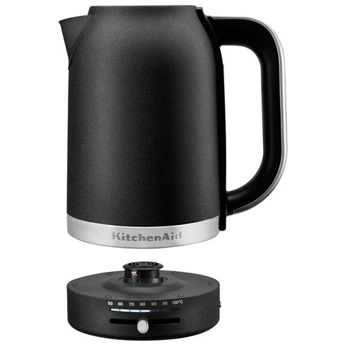 KitchenAid Programmable Electric Kettle - 1.7L - Cast Iron Black