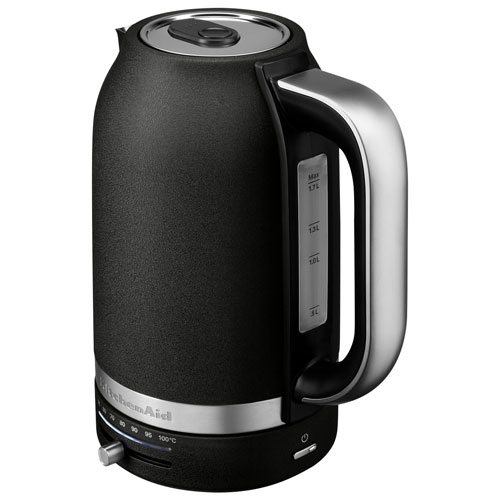 KitchenAid Programmable Electric Kettle - 1.7L - Cast Iron Black