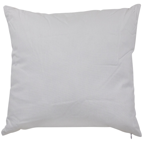 18" Embroidered "Merry Christmas" Wreath Cotton Square Throw Pillow