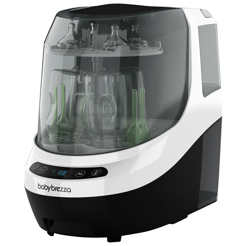 Baby Brezza Bottle Washer Pro Baby Bottle Sterilizer & Dryer - White/Black  | Best Buy Canada