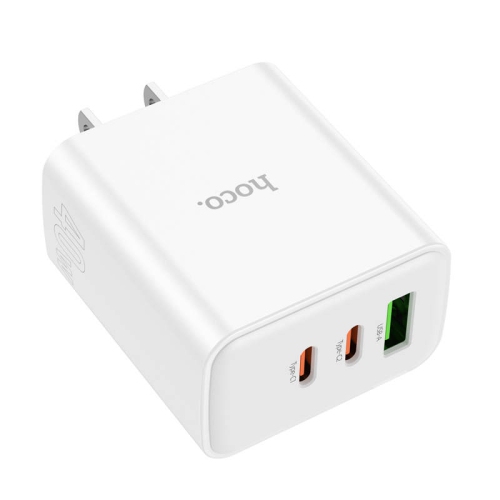 PD 40W Triple Ports USB-A Port & 2x USB-C Port Wall Charger Power Adapter