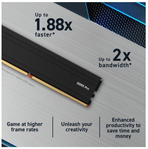 Crucial Pro 24 Go mémoire 6000 MHz DDR5 CP24G60C48U5