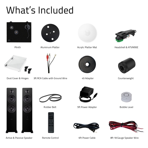 Fluance RT81+ Turntable & Ai81 Tower Speakers: Superior Sound Harmony for Analog Lovers