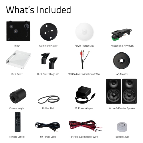 Ensemble avec tourne-disque RT81+ de Fluance et haut-parleurs amplifiés Ai41 : Vinyle haute fidélité et son stéréo détaillé