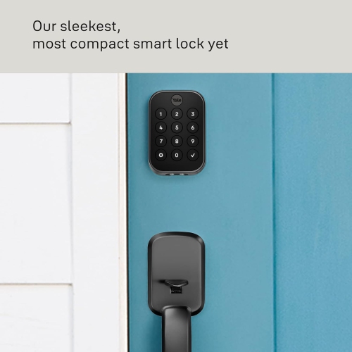 Yale Assure Lock 2 Key-Free Keypad with Bluetooth in Black Suede