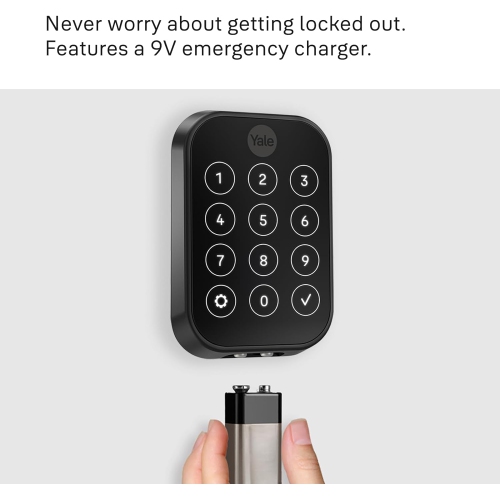 Yale Assure Lock 2 Key-Free Keypad with Bluetooth in Black Suede