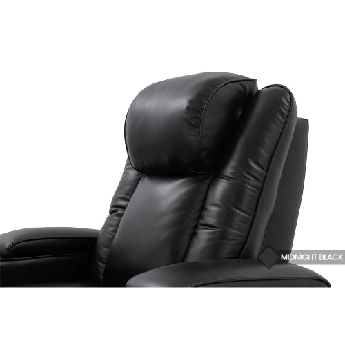 Valencia Rome Top Grain 11000 Nappa Leather Theater Seating,(Row of 4, Midnight Black)