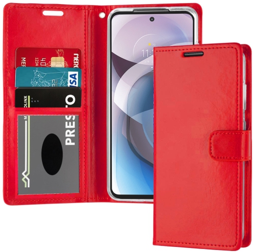 XCRS PU Leather Flip Pouch Wallet Case with Card Slot, Wristband Lanyard Multi-Angle View Stand for Samsung Galaxy A35 5G 6.6”